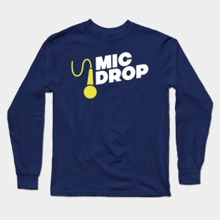 Mic Drop NZ (White Text) Long Sleeve T-Shirt